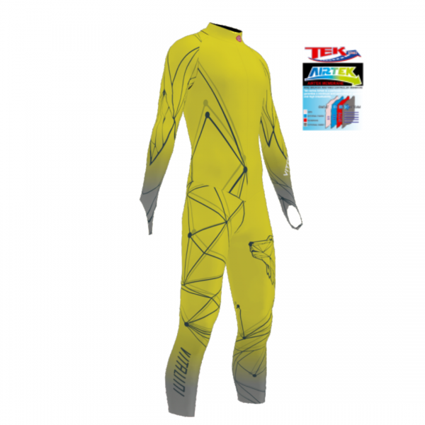 Combinaison AIRTECK Geometric Yellow avec protections EB/VP46-GJ